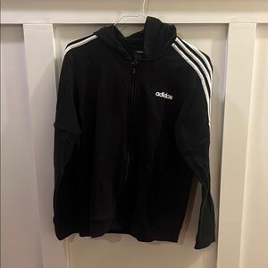 Adidas Black Zip-Up Hoodie